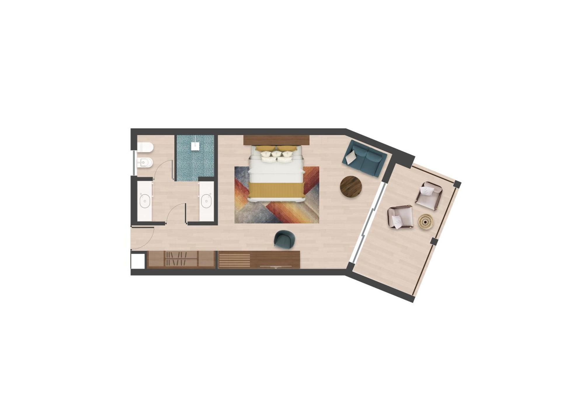 The Mora Zanzibar Hotel Matemwe  Kültér fotó Floorplan of a typical suite